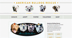 Desktop Screenshot of americanbulldogrescue.org